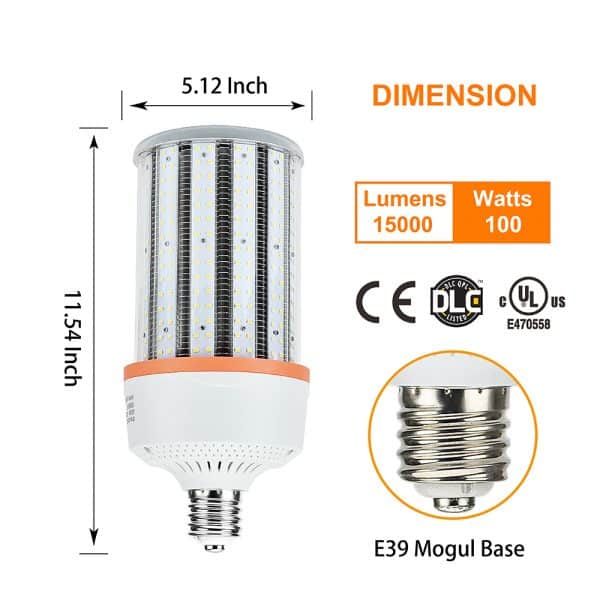 High Lumen 100W E39 E40 Led Corn Light Bulb Long Life for Lighting