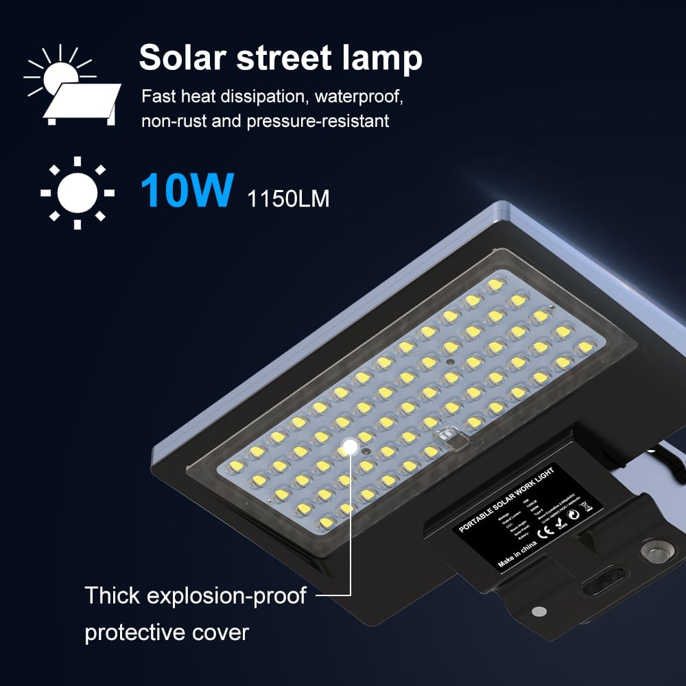 NS-SML-10-01 10W solar work lights IP65 waterproof Portable low power