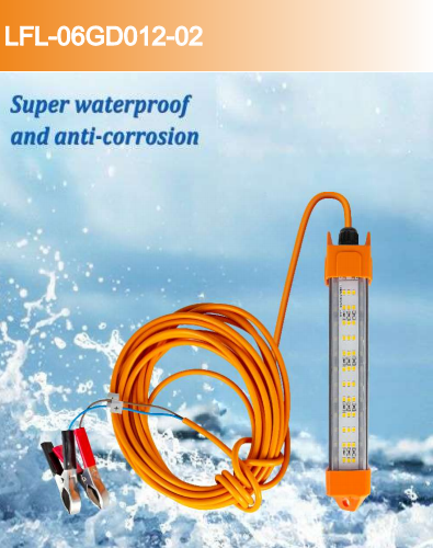 Green 60W Underwater Fishing Light IP68 LED Waterproof Underwater